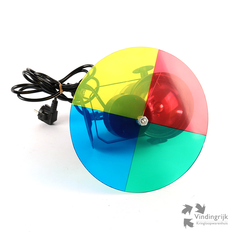 IMG_1441 discoverlichting lamp par36 pinspot spot draaischijf kleuren discobol lamp