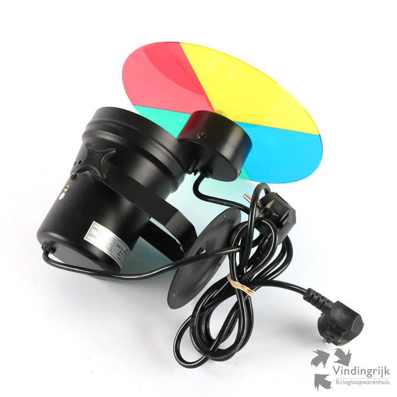 IMG_1444 discoverlichting lamp par36 pinspot spot draaischijf kleuren discobol lamp