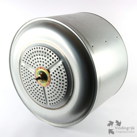 metalen droogtrommel wasmachine upcycling metaal poef lamp recycling ombouwen vuurkorf