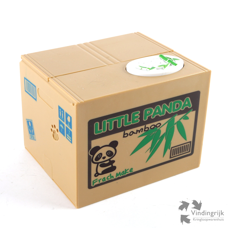 IMG_1933 bewegende elektrische Little panda spaarpot doos geld sparen