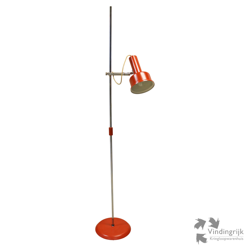 IMG_0011 vintage vloerlamp metaal oranje staande lamp