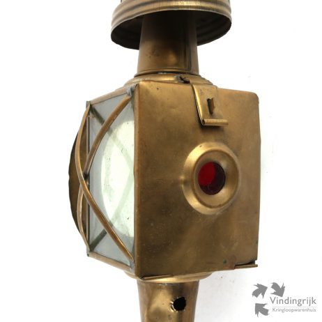 vintage koperen koetslantaarn koetslamp koper kaars lamp