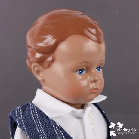 Hans 25 jongen schildpadpop Schildkröt Duitsland heruitgave pop celluloid tortulon schildpad replica kleding poppen dolls poppenfabriek toy