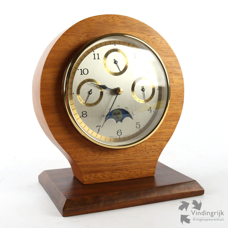 Hermle Quartz 2100 Tafelklok Maanstanden Parels Breda