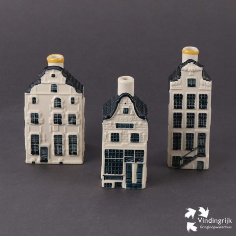 3 KLM Huisjes Delfts Blauw