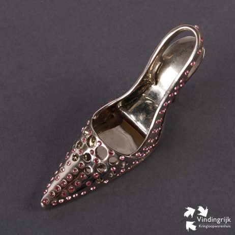 miniatuur hakschoen JuJu Palais Royal schoen hak Swarovski kristallen sieraad