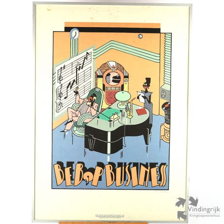 Zeefdruk "Bebop Business" - Ever Meulen 1983