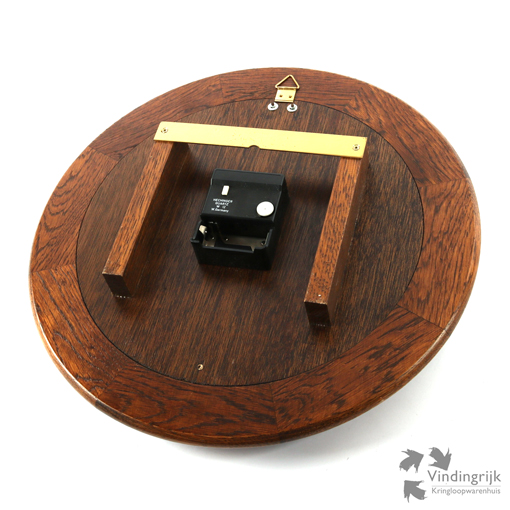 IMG_0437 vintage wandklok Warmink gebold glas West Duitsland Germany klok