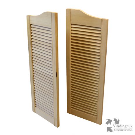 set houten louvre saloon deurtjes deur klapdeur hout luik