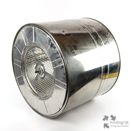 metalen droogtrommel wasmachinetrommel upcycling ombouwen vuurkorf lamp poef stoel recycling