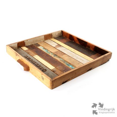 sloophout dienblad India hout Otentic Design café Zeezicht Breda