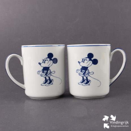 Guy Degrenne Mickey Mouse Minnie Mouse porselein ontbijt bord mok mokken