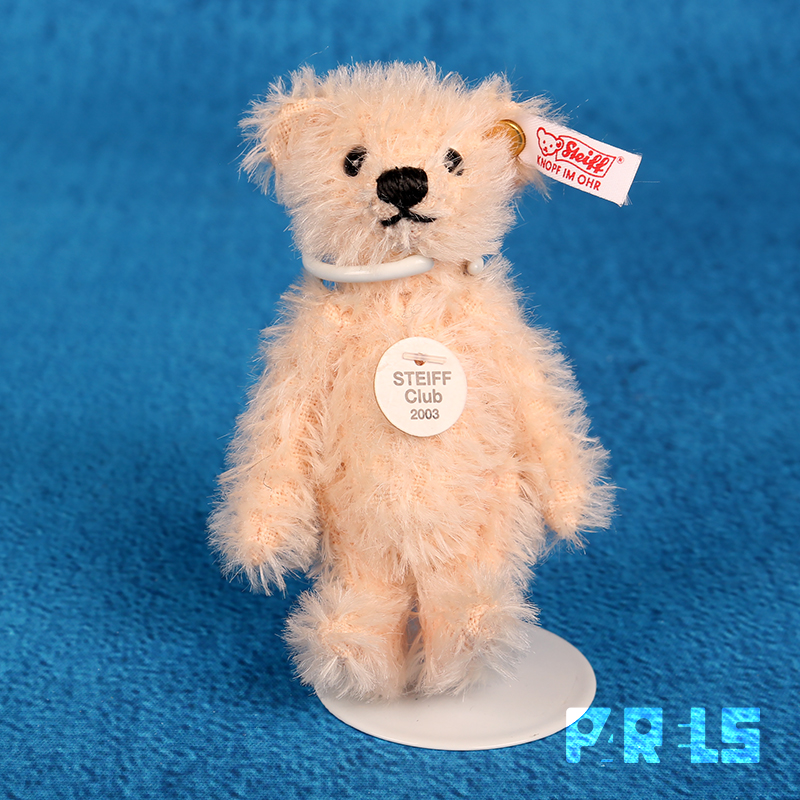 Mini STEIFF Club 2003 TEDDY BEAR ROSA 4 Tall With Box & Certicate