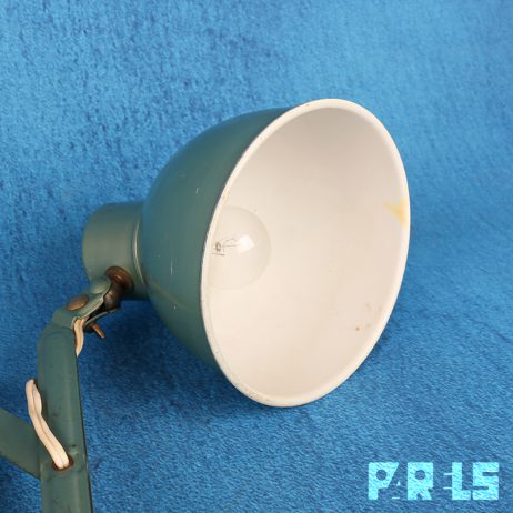 vintage industriele schaarlamp kleur groen/grijs bauhaus stijl