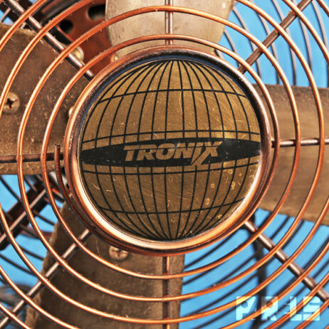 retro Tronix ventilator FT3-30 vintage koper brons