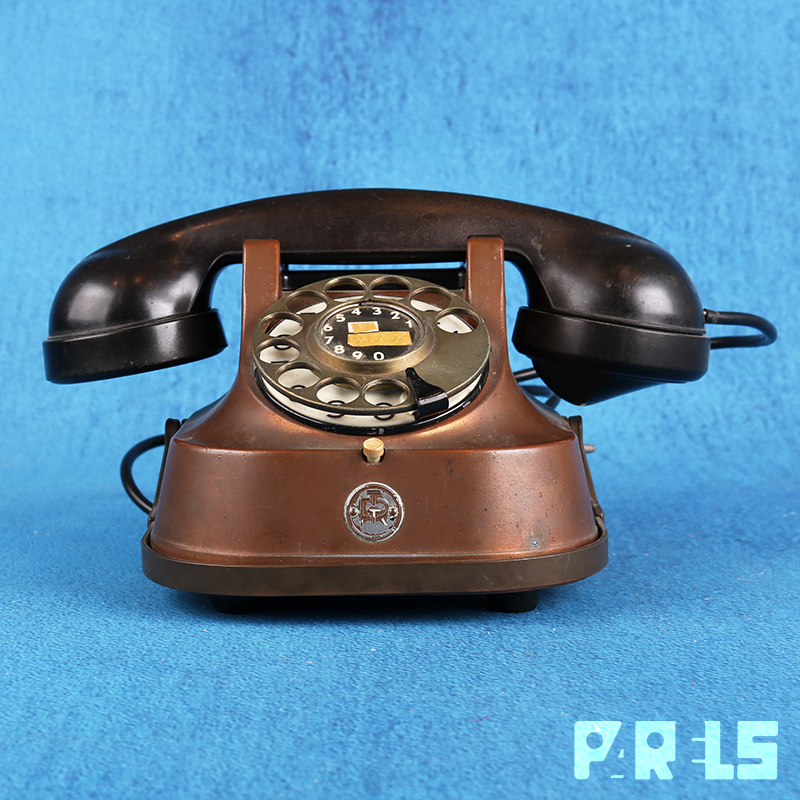 Vintage Koperen Telefoon Parels Breda