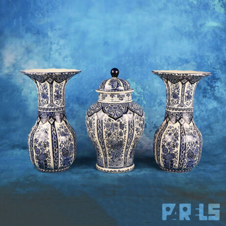 kaststel Royal Boch delftsblauw vintage vaas pot vazen villeroy&boch