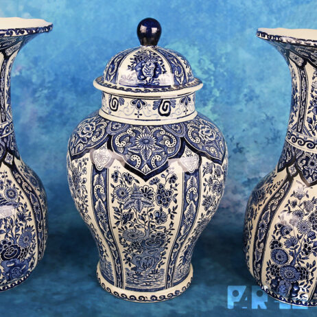 kaststel Royal Boch delftsblauw vintage vaas pot vazen villeroy&boch