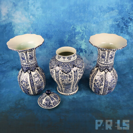kaststel Royal Boch delftsblauw vintage vaas pot vazen villeroy&boch
