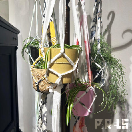 Parels workshop plantenhanger textiel stoffen hergebruik upcycling circulair Breda macramé