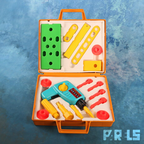 vintage Fisher Price Tool Kit gereedschap koffer klussen