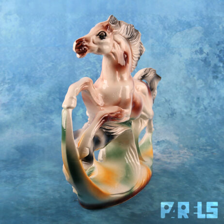 vintage paardenbeeld Italië porselein paard veulen merrie kitsch