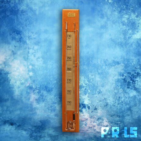 huygens barometer glazen luchtdruk klassiek wetenschappelijk antiek weerinstrument decoratief interieur christiaan huygens