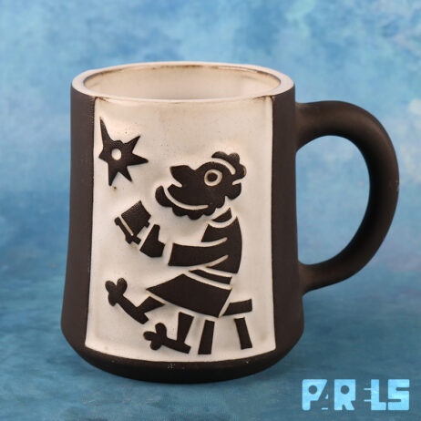 beker mok Pater Jaap Ravelli 1955 brouwerij 3 hoefijzers Breda