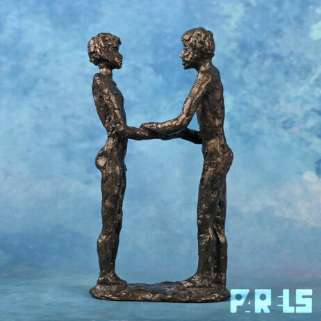 bronzen sculptuur Astrid Veldhuyzen Koppen brons beeldje Dank inzet vertrouwen