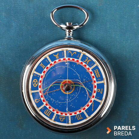 Revue Thommen Astrowatch zakhorloge astrologische wijzerplaat metaal mechanisch sterrenbeelden Jaap Venker