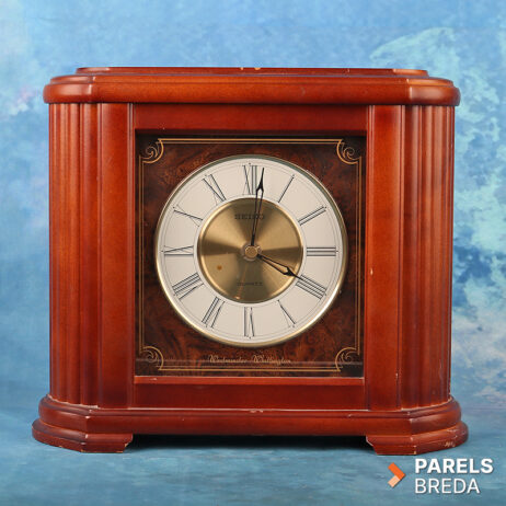 seiko mantelklok hout quartz westminster whittington