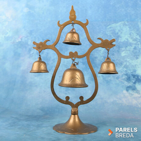 messing bellenstandaard vier bellen vintage aziatisch