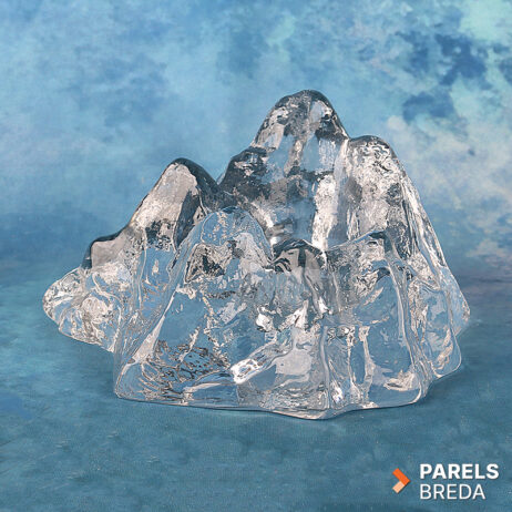 Sea Glasbruk Renate Stock glas Zweden theelichthouder iceberg ijsberg waxinelicht