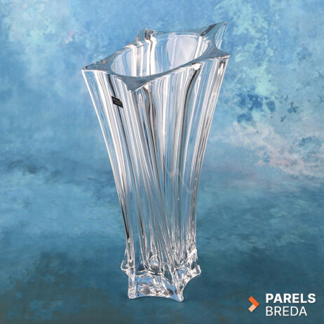 Crystalite Bohemia Yoko vaas kristalglas loodvrij Tsjechië kristal