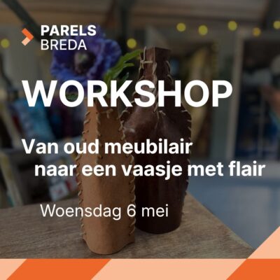 plantenpot blok (2) Parels workshop oud meubilair vaasje leer