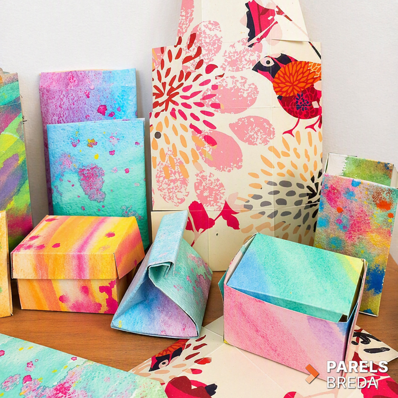 Advent-800-kopie Parels Workshop papierpret adventspakket papier advent maken vouwen creatief duurzaam circulair IDKarin hergebruik upcycling