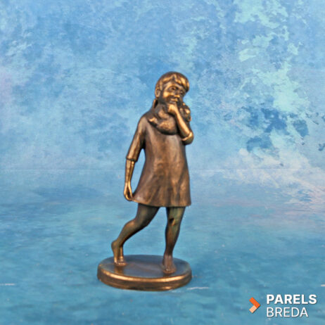 janneke ros beeldje duimend meisje brons messing sculptuur decoratie