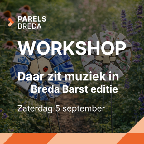 Parels workshop Daar zit muziek in tuinstekers bloemornamenten CD servies