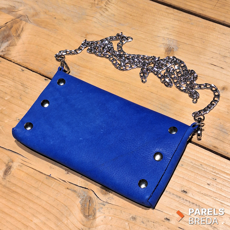 tasje5 Parels workshop leer tasje leder bankstel upcycling hergebruik duurzaam circulair knutselen cursus