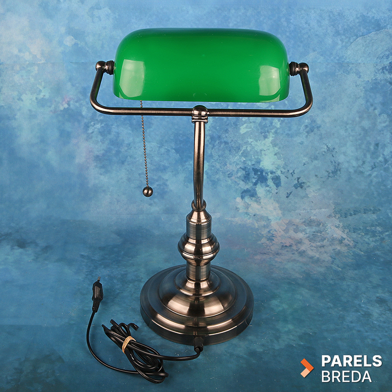 IMG_2705 notarislamp bankierslamp groen glazen kap wallstreet bureaulamp