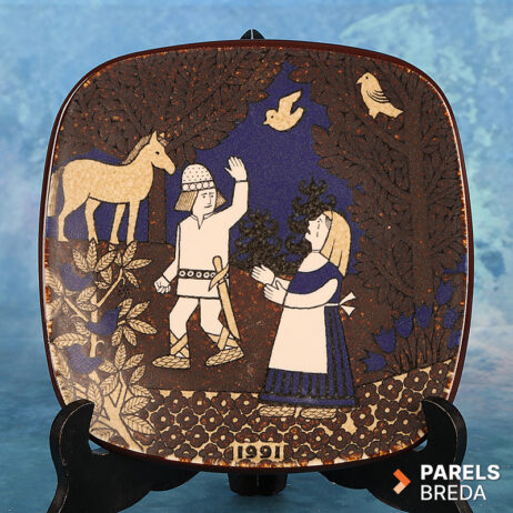 Arabia Finland jaarbord 1991 Kalevala Raija Uosikkinen Lemminkäinen wandbord
